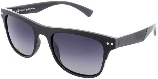 Sluneční brýle HIS model 78125, barva obruby černá mat, čočka šedá gradál polarizovaná, kód barevné varianty 1. 