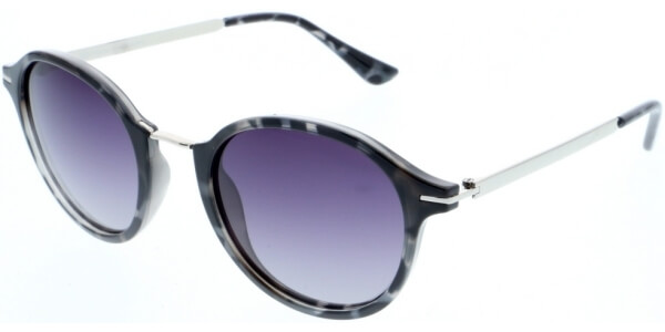 Sluneční brýle HIS model 88101, barva obruby černá lesk šedá, čočka fialová gradál polarizovaná, kód barevné varianty 4. 