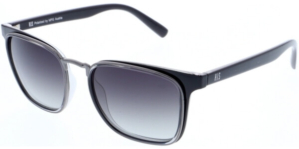 Sluneční brýle HIS model 88123, barva obruby černá lesk, čočka fialová gradál polarizovaná, kód barevné varianty 3. 