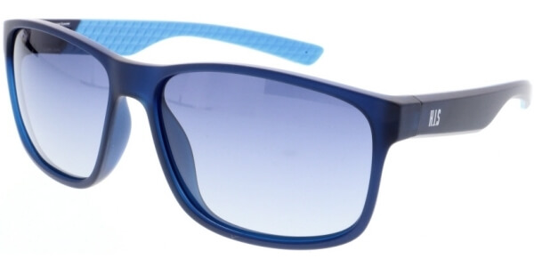 Sluneční brýle HIS model 98112, barva obruby modrá mat, čočka modrá gradál polarizovaná, kód barevné varianty 1. 