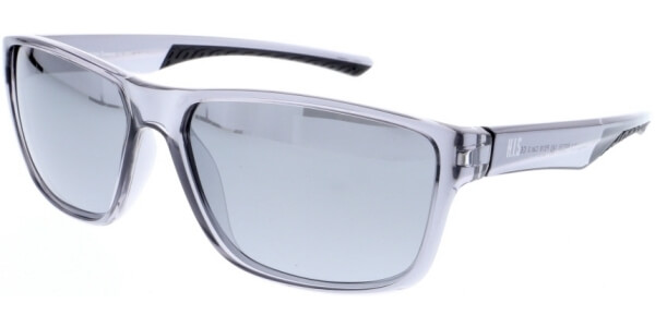Sluneční brýle HIS model 98116, barva obruby šedá lesk čirá, čočka stříbrná zrcadlo polarizovaná, kód barevné varianty 1. 