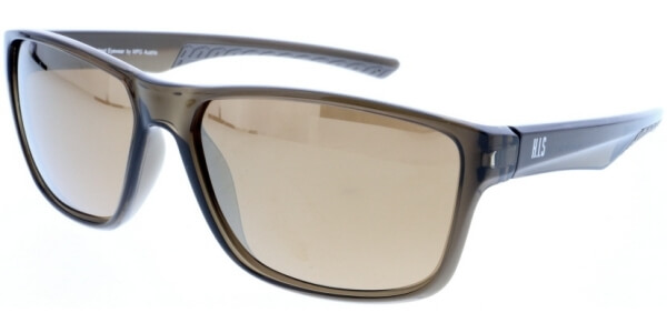 Sluneční brýle HIS model 98116, barva obruby hnědá lesk čirá, čočka zlatá zrcadlo polarizovaná, kód barevné varianty 3. 