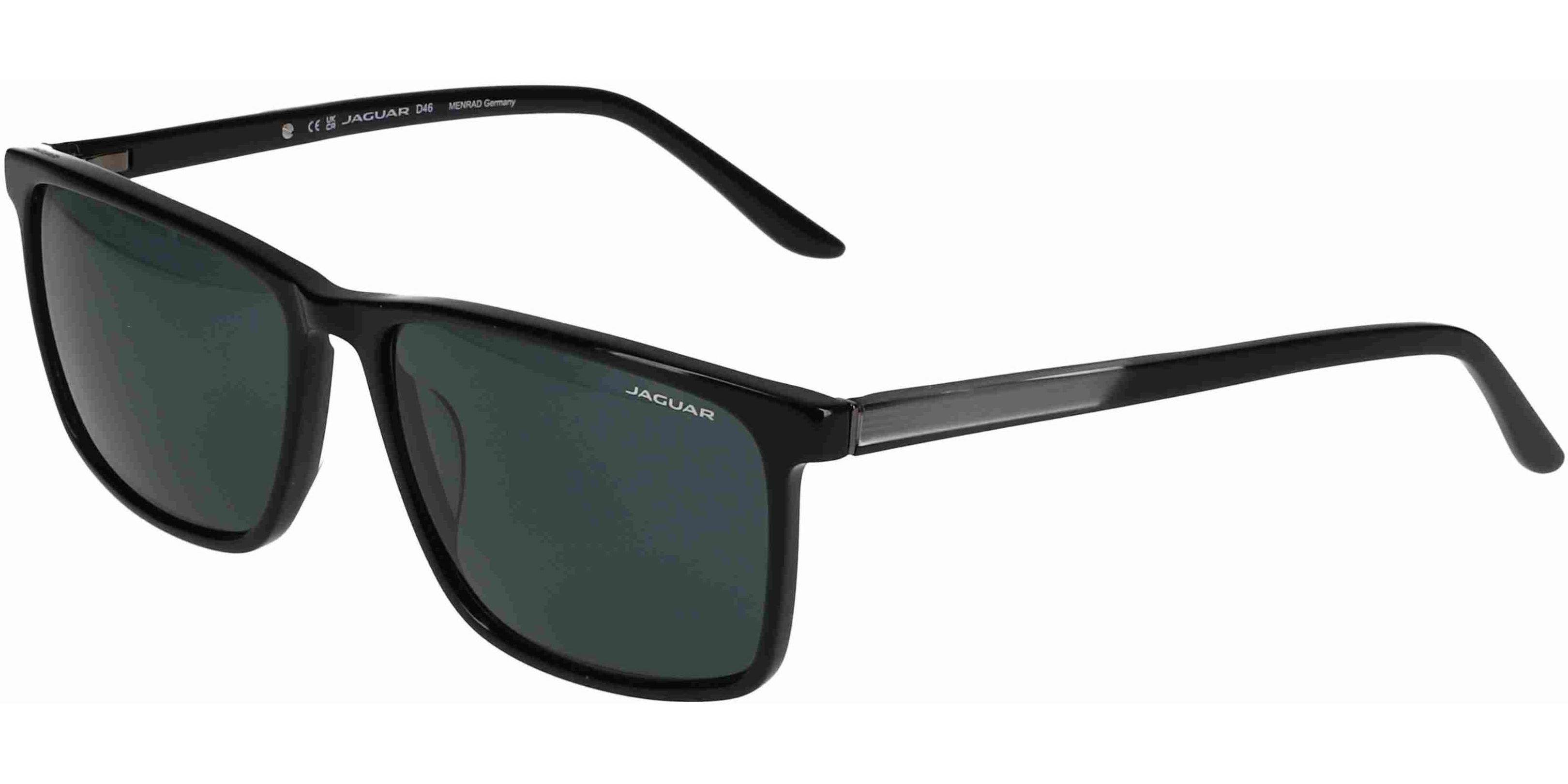 Sluneční brýle Jaguar model 37125, barva obruby černá lesk, čočka šedá polarizovaná, kód barevné varianty 8840. 