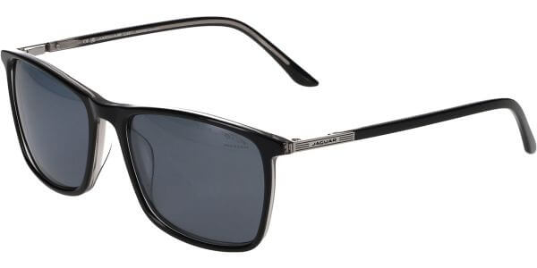 Sluneční brýle Jaguar model 37203, barva obruby černá lesk čirá, čočka šedá polarizovaná, kód barevné varianty 5014. 