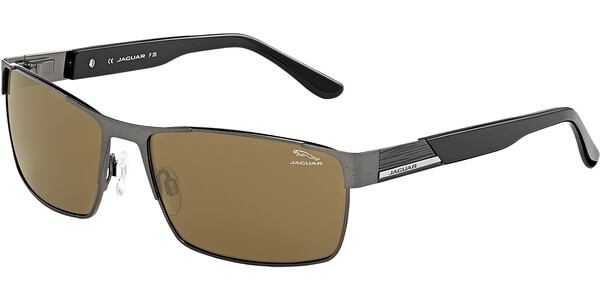 Sluneční brýle Jaguar model 37335, barva obruby šedá mat černá, čočka hnědá, kód barevné varianty 821. 
