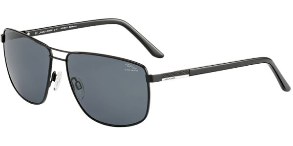 Sluneční brýle Jaguar model 37357, barva obruby černá mat, čočka šedá, kód barevné varianty 6100. 