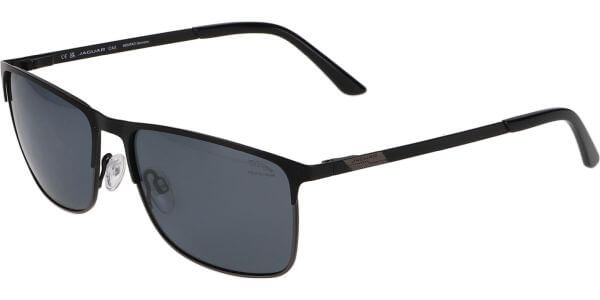 Sluneční brýle Jaguar model 37368, barva obruby černá mat, čočka šedá polarizovaná, kód barevné varianty 6100. 