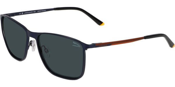 Sluneční brýle Jaguar model 37506, barva obruby modrá mat oranžová, čočka šedá, kód barevné varianty 3100. 