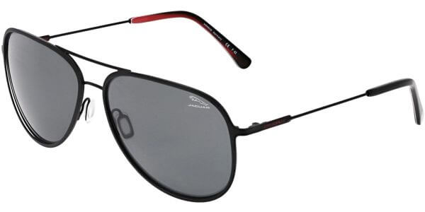 Sluneční brýle Jaguar model 37816, barva obruby černá mat, čočka šedá, kód barevné varianty 6100. 
