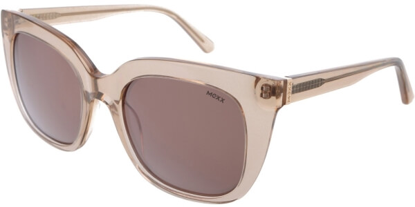 Sluneční brýle MEXX model 6349, barva obruby béžová lesk čirá, čočka hnědá, kód barevné varianty 400. 