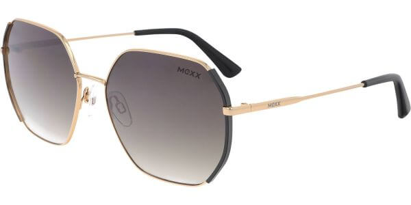 Sluneční brýle MEXX model 6532, barva obruby zlatá lesk černá, čočka šedá gradál, kód barevné varianty 100. 