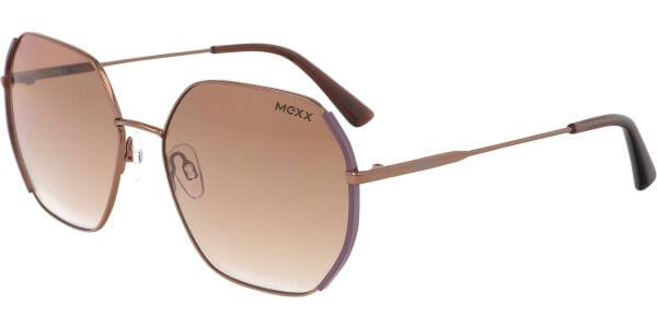 Sluneční brýle MEXX model 6532, barva obruby bronzová lesk fialová, čočka hnědá gradál, kód barevné varianty 200. 