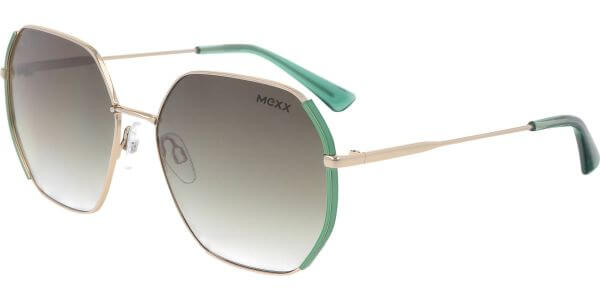 Sluneční brýle MEXX model 6532, barva obruby zlatá lesk zelená, čočka zelená gradál, kód barevné varianty 300. 