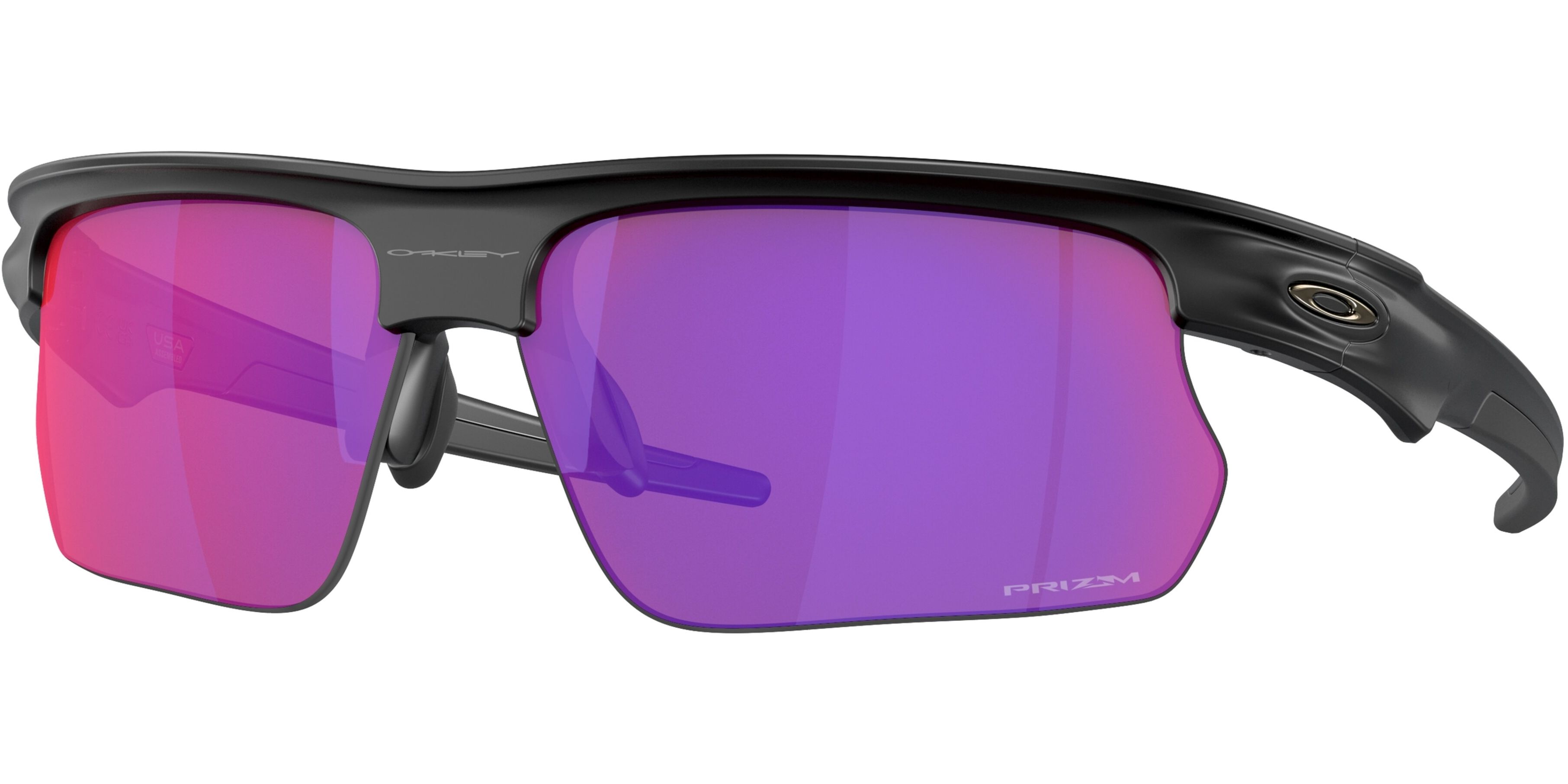 Sluneční brýle Oakley model 9400, barva obruby černá mat, čočka fialová zrcadlo polarizovaná, kód barevné varianty 940008. 
