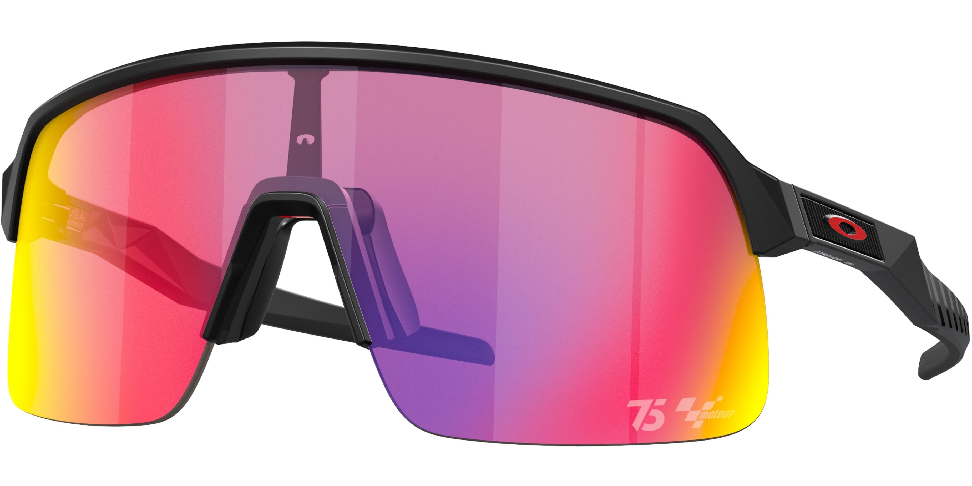 Sluneční brýle Oakley model 9463, barva obruby černá mat, čočka fialová zrcadlo polarizovaná, kód barevné varianty 946362. 