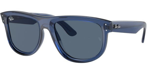Sluneční brýle Ray-Ban® model 0501S, barva obruby modrá lesk čirá, čočka modrá, kód barevné varianty 67083A. 