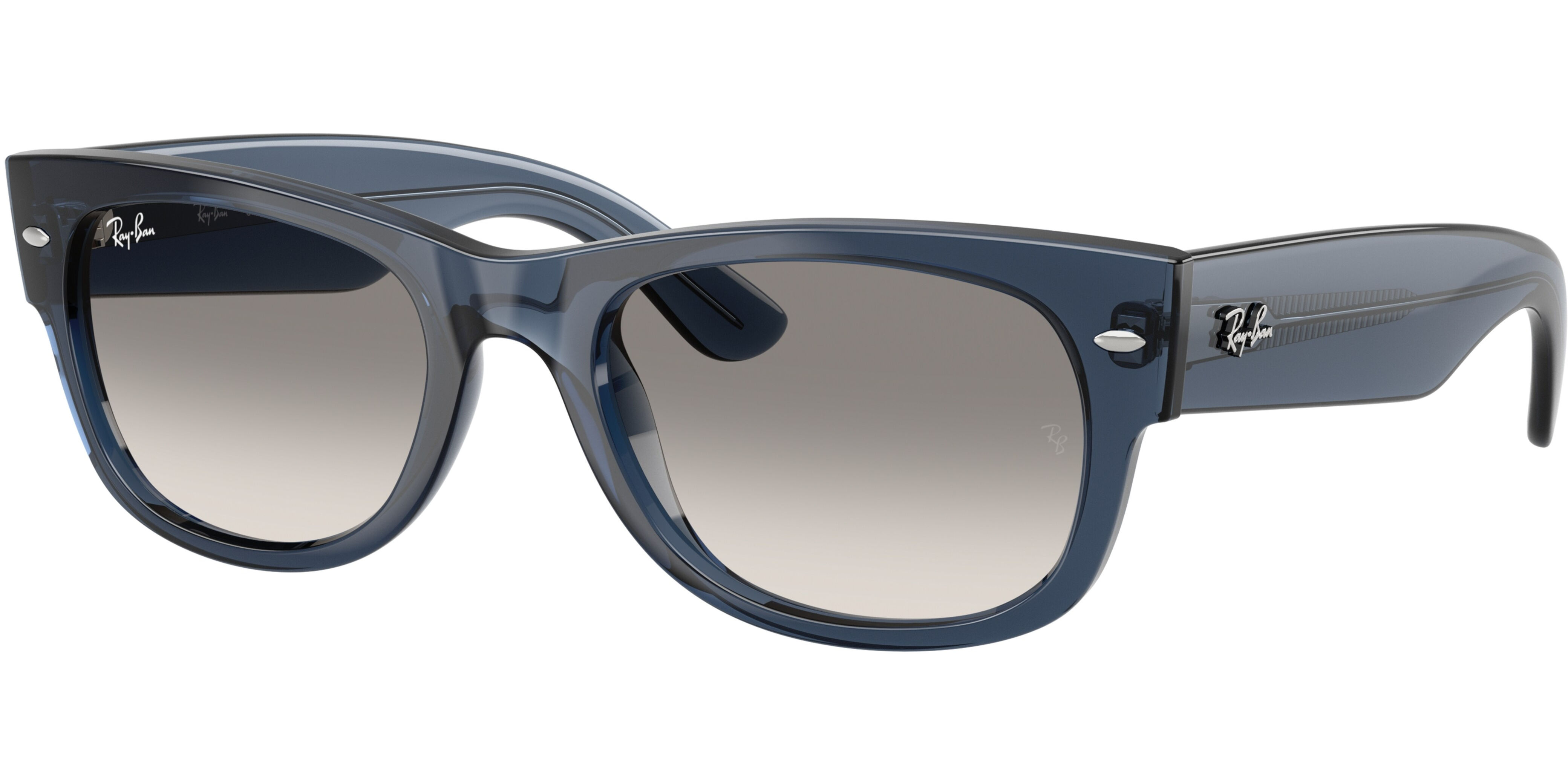 Sluneční brýle Ray-Ban® model 0832S, barva obruby modrá lesk, čočka šedá gradál, kód barevné varianty 684532. 