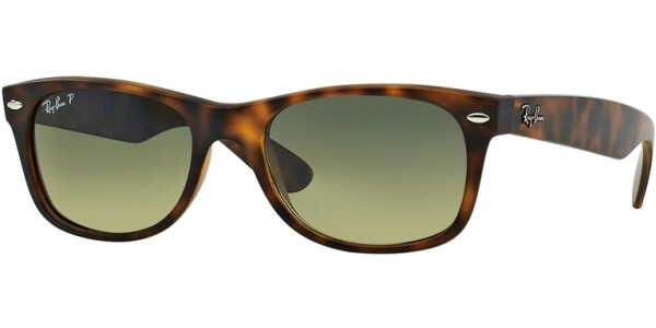 Sluneční brýle Ray-Ban® model 2132, barva obruby hnědá mat, čočka zelená polarizovaná, kód barevné varianty 89476. 