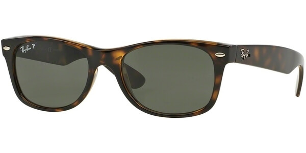 Sluneční brýle Ray-Ban® model 2132, barva obruby hnědá lesk, čočka zelená polarizovaná, kód barevné varianty 90258. 