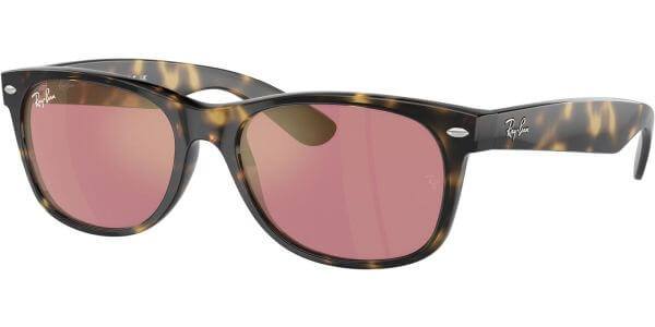 Sluneční brýle Ray-Ban® model 2132, barva obruby hnědá lesk, čočka zlatá zrcadlo polarizovaná, kód barevné varianty 902U0. 