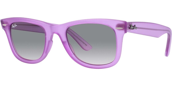 Sluneční brýle Ray-Ban® model 2140, barva obruby fialová mat, čočka šedá gradál, kód barevné varianty 605632. 