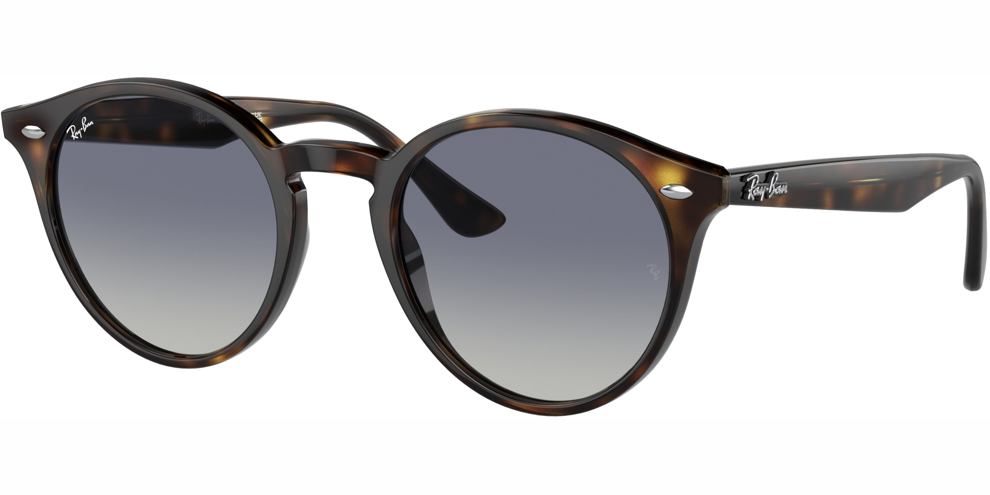 Sluneční brýle Ray-Ban® model 2180, barva obruby hnědá lesk, čočka modrá gradál, kód barevné varianty 7104L. 