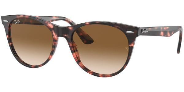 Sluneční brýle Ray-Ban® model 2185, barva obruby hnědá lesk růžová, čočka hnědá gradál, kód barevné varianty 133451. 