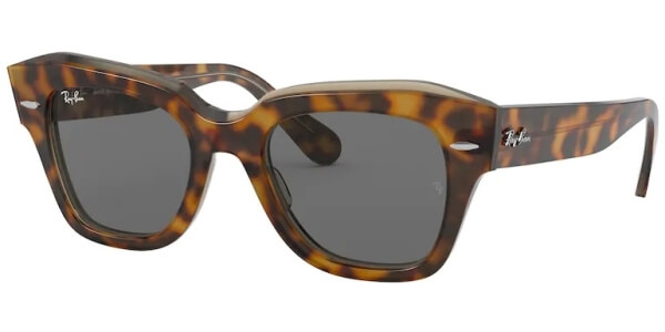 Sluneční brýle Ray-Ban® model 2186, barva obruby hnědá lesk, čočka šedá, kód barevné varianty 1292B1. 