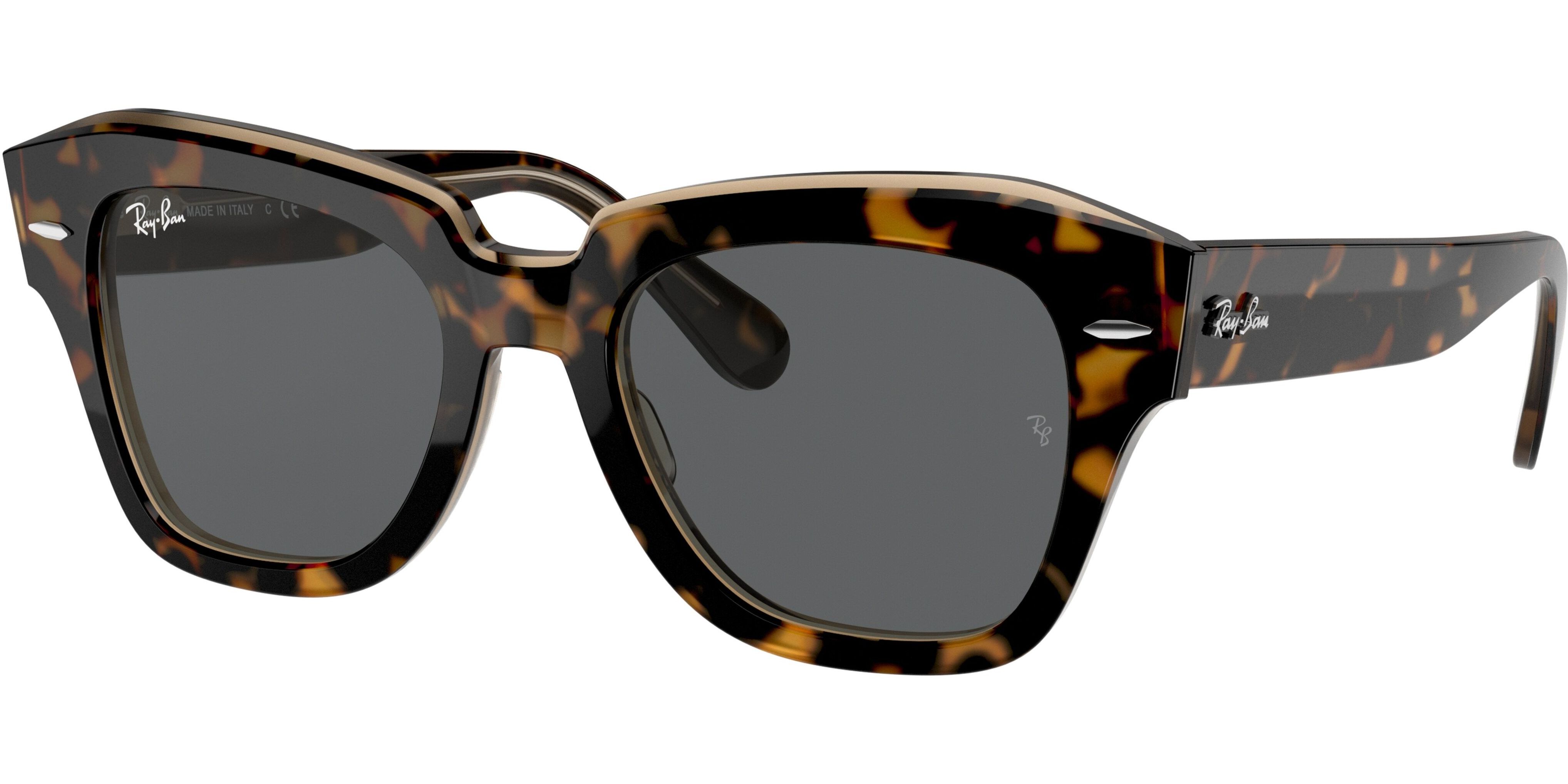 Sluneční brýle Ray-Ban® model 2186, barva obruby hnědá lesk, čočka šedá, kód barevné varianty 1292B1. 