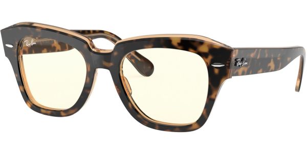 Sluneční brýle Ray-Ban® model 2186, barva obruby hnědá lesk, čočka čirá, kód barevné varianty 1292BL. 