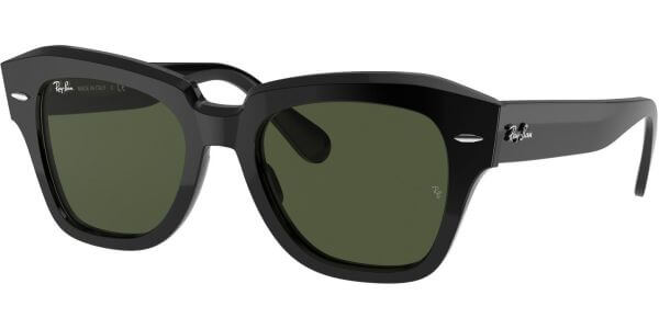 Sluneční brýle Ray-Ban® model 2186, barva obruby černá lesk, čočka zelená, kód barevné varianty 90131. 