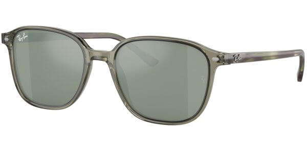 Sluneční brýle Ray-Ban® model 2193, barva obruby zelená lesk čirá, čočka stříbrná zrcadlo, kód barevné varianty 66355C. 