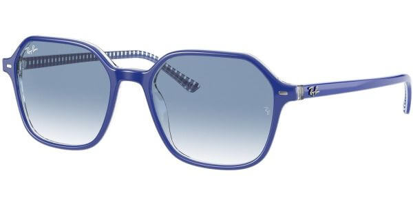 Sluneční brýle Ray-Ban® model 2194, barva obruby modrá lesk bílá, čočka modrá gradál, kód barevné varianty 13193F. 