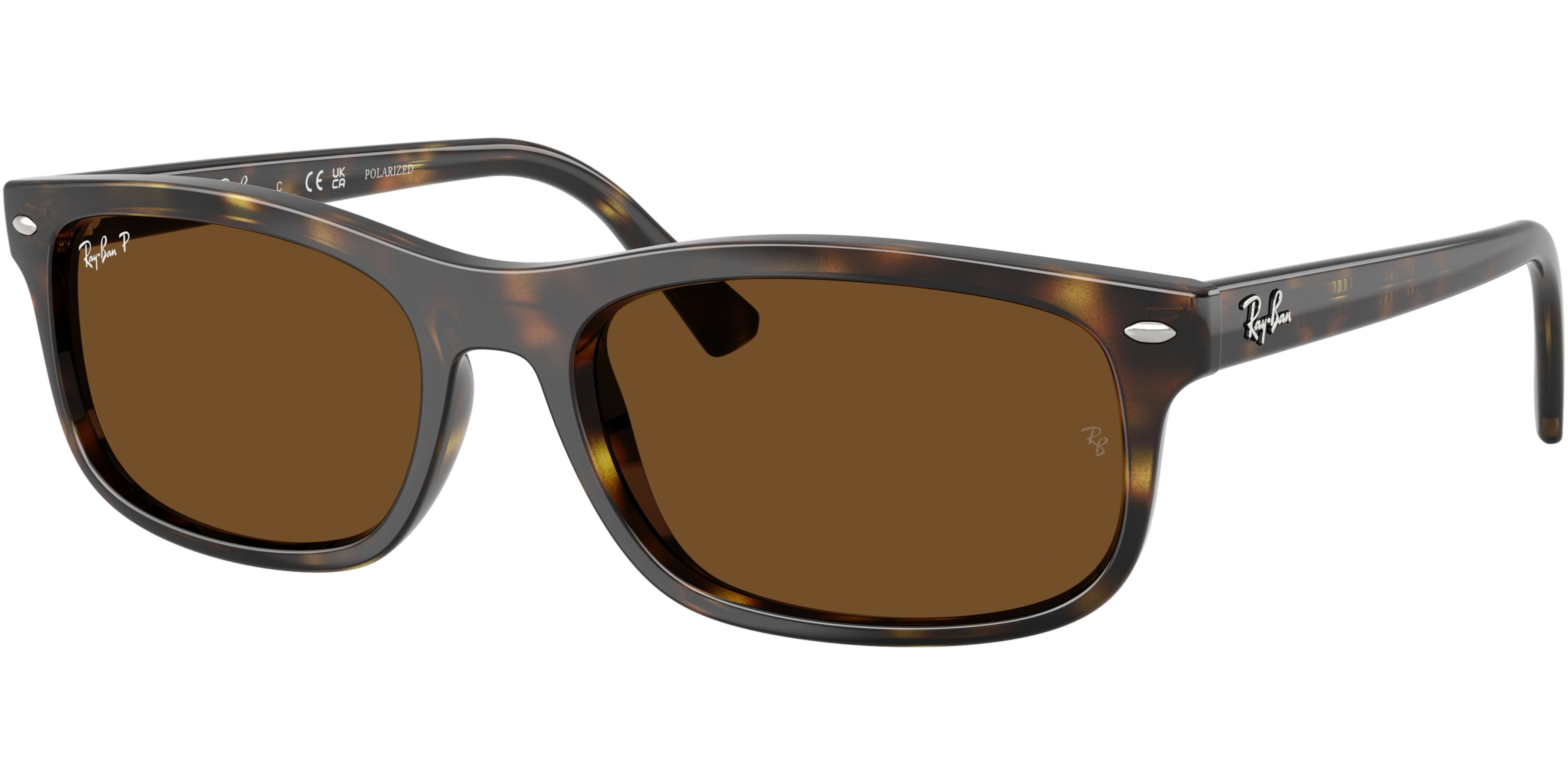 Sluneční brýle Ray-Ban® model 2224, barva obruby hnědá lesk, čočka hnědá polarizovaná, kód barevné varianty 71057. 