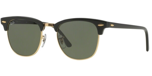 Sluneční brýle Ray-Ban® model 3016, barva obruby černá lesk zlatá, čočka zelená, kód barevné varianty W0365. 
