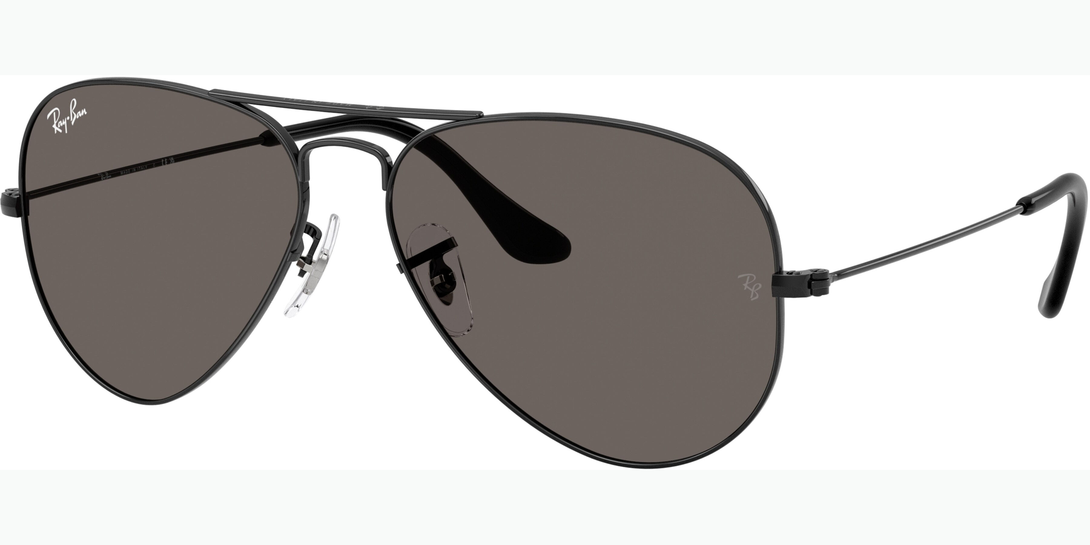 Sluneční brýle Ray-Ban® model 3025, barva obruby černá lesk, čočka šedá, kód barevné varianty 002B1. 