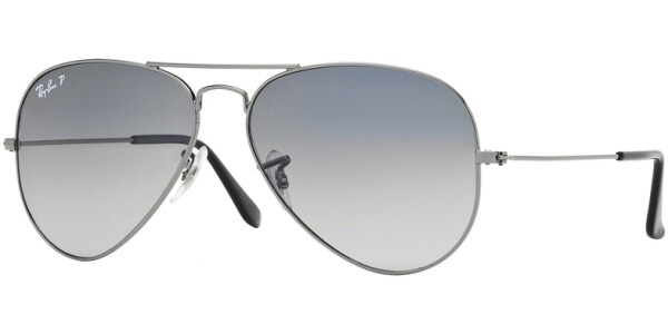 Sluneční brýle Ray-Ban® model 3025, barva obruby šedá lesk, čočka šedá gradál polarizovaná, kód barevné varianty 00478. 