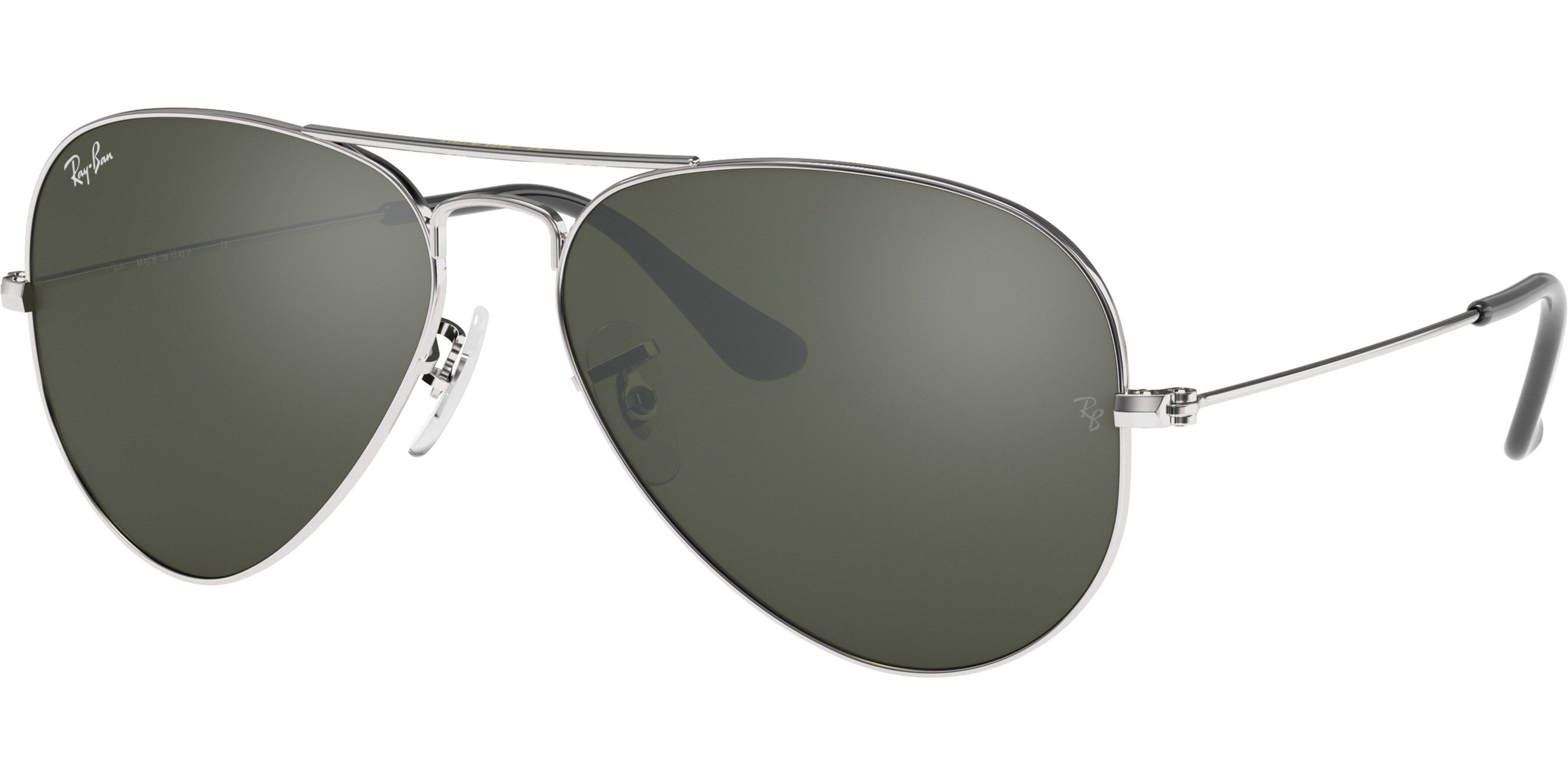 Sluneční brýle Ray-Ban® model 3025, barva obruby stříbrná lesk, čočka stříbrná zrcadlo, kód barevné varianty W3277. 