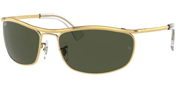 Sluneční brýle Ray-Ban® model 3119, barva obruby zlatá lesk, čočka zelená, kód barevné varianty 001. 