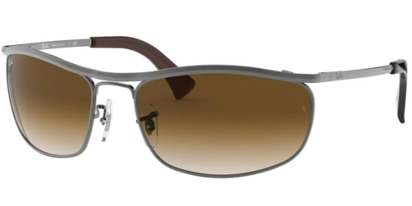 Sluneční brýle Ray-Ban® model 3119, barva obruby šedá lesk, čočka hnědá gradál, kód barevné varianty 916451. 