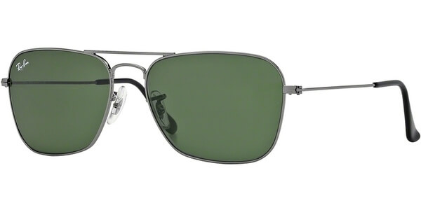 Sluneční brýle Ray-Ban® model 3136, barva obruby šedá lesk, čočka zelená, kód barevné varianty 004. 