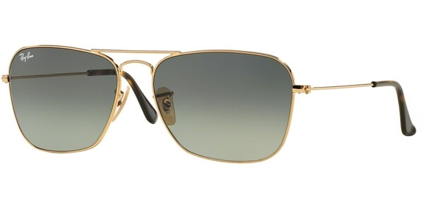 Sluneční brýle Ray-Ban® model 3136, barva obruby zlatá lesk, čočka šedá gradál, kód barevné varianty 18171. 