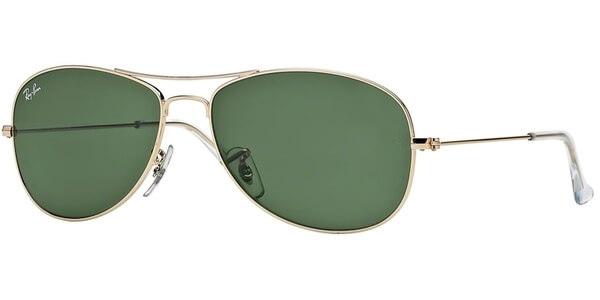 Sluneční brýle Ray-Ban® model 3362, barva obruby zlatá lesk, čočka zelená, kód barevné varianty 001. 
