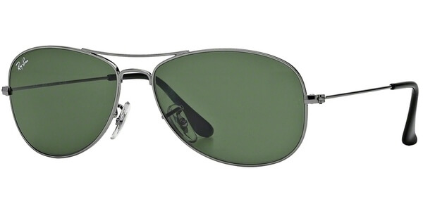 Sluneční brýle Ray-Ban® model 3362, barva obruby šedá lesk, čočka zelená, kód barevné varianty 004. 