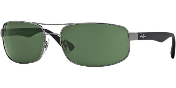 Sluneční brýle Ray-Ban® model 3445, barva obruby šedá mat černá, čočka zelená, kód barevné varianty 004. 