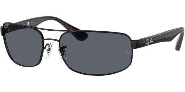Sluneční brýle Ray-Ban® model 3445, barva obruby černá lesk, čočka šedá polarizovaná, kód barevné varianty 006P2. 