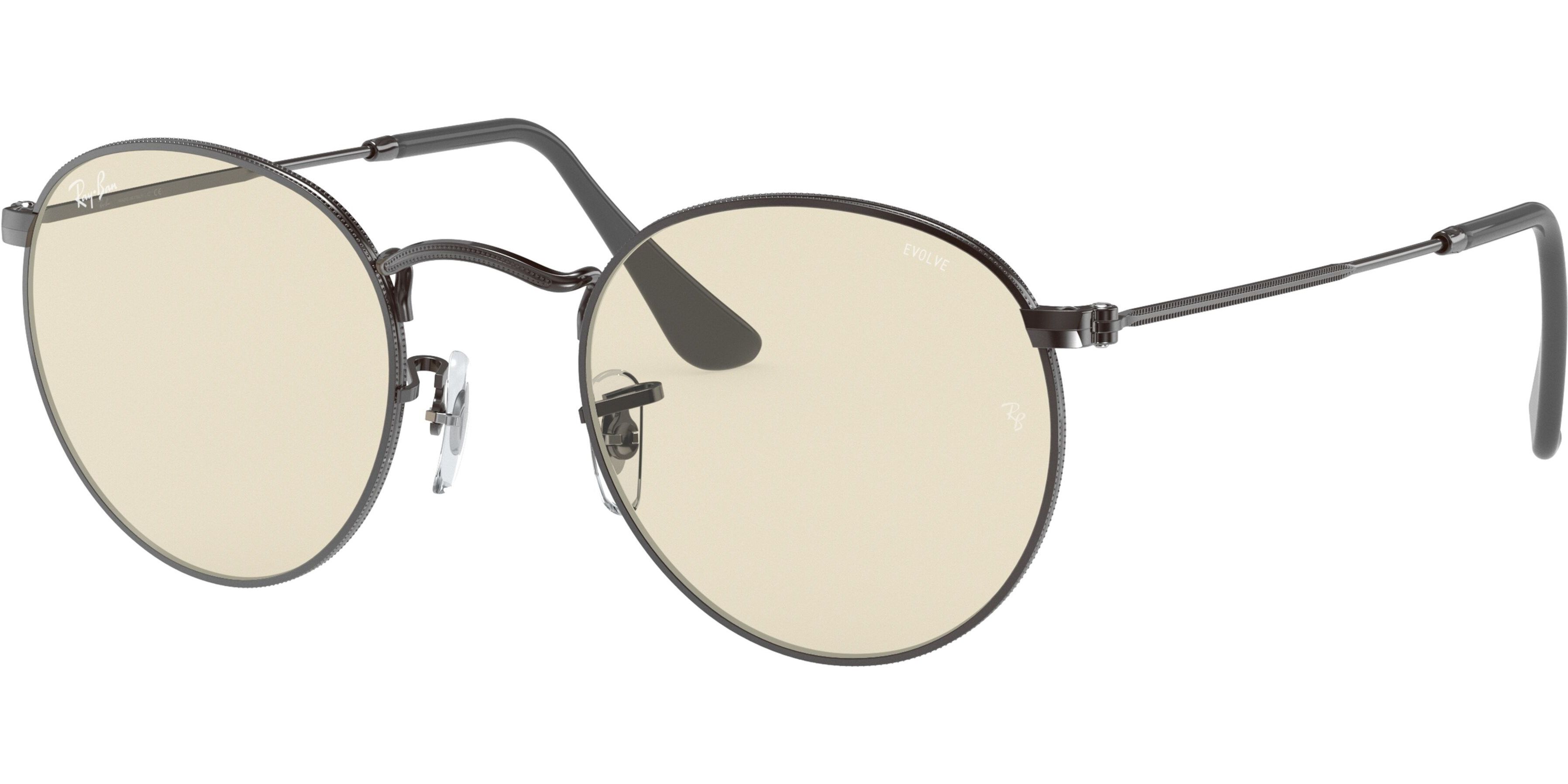 Sluneční brýle Ray-Ban® model 3447, barva obruby šedá mat, čočka hnědá, kód barevné varianty 004T2. 