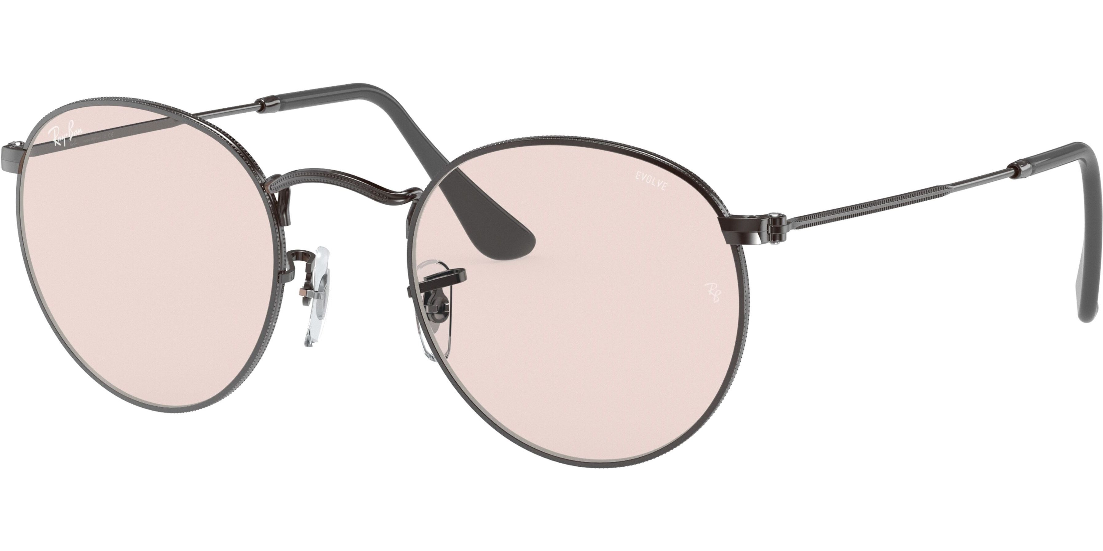 Sluneční brýle Ray-Ban® model 3447, barva obruby šedá mat, čočka růžová, kód barevné varianty 004T5. 