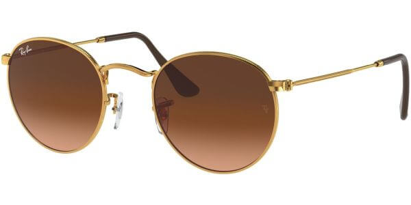 Sluneční brýle Ray-Ban® model 3447, barva obruby zlatá lesk, čočka hnědá gradál, kód barevné varianty 9001A5. 