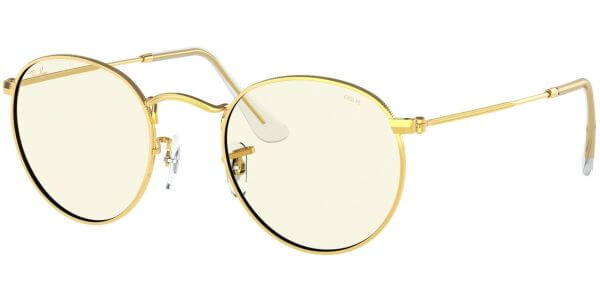 Sluneční brýle Ray-Ban® model 3447, barva obruby zlatá lesk, čočka čirá, kód barevné varianty 9196BL. 
